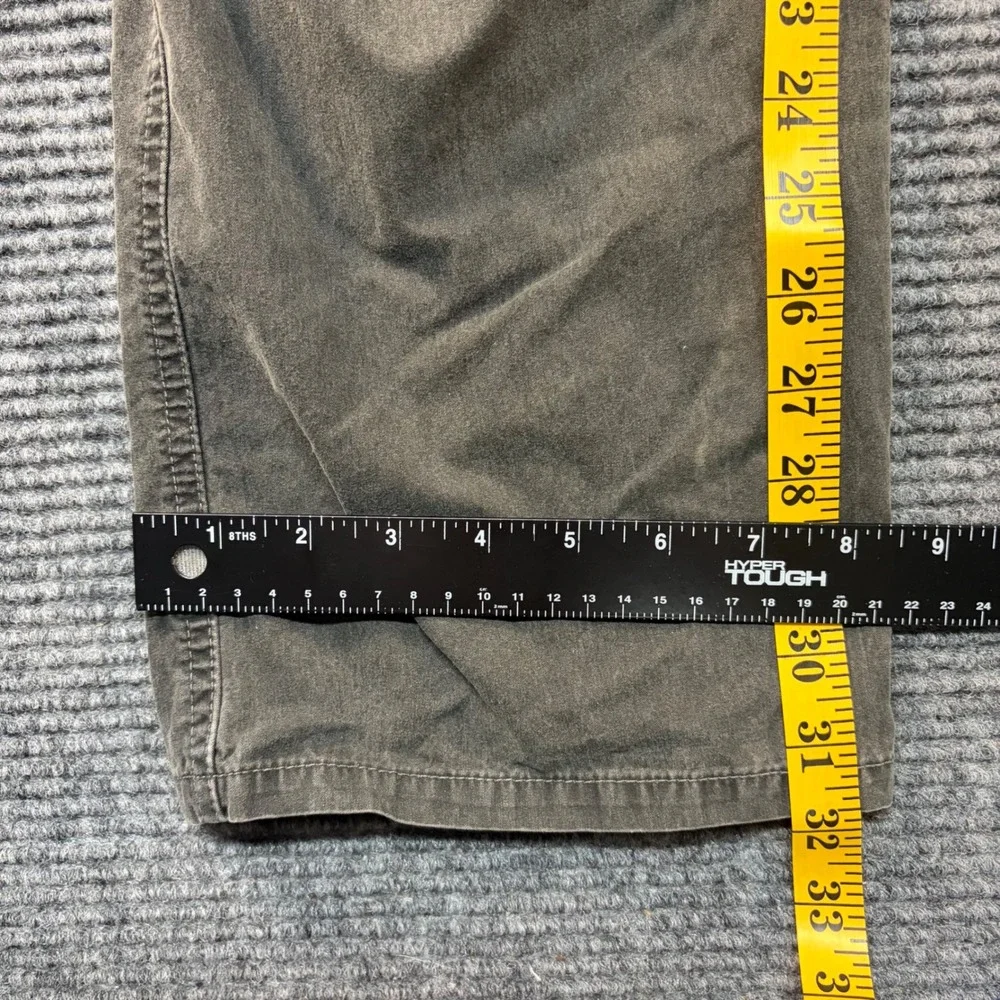 Kuhl Rydr Mens 35x32 Charcoal Grey Brown Cotton Twill Outdoor Hiking Pants